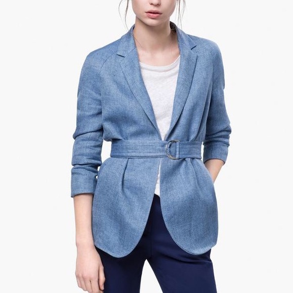 zara linen jacket womens